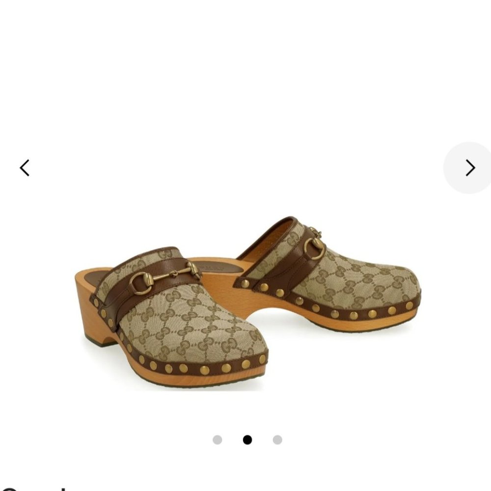 GUCCI gg clogs 37.5 brand new